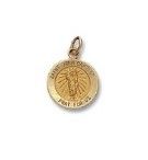 14kt Solid Yellow Gold St. John the Baptist Medal 1/2” Diameter (Size 1)