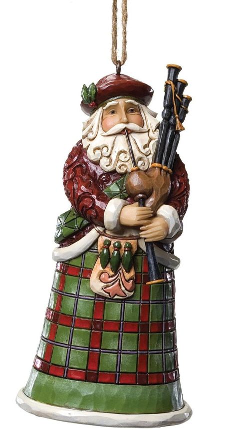 Scottish Santa Ornament Hanging