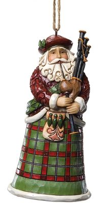 Scottish Santa Ornament Hanging