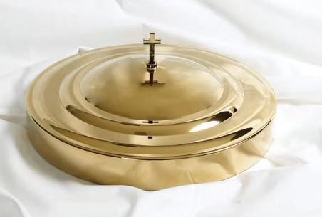 Stainless Steel Brass Tone Tray Cover