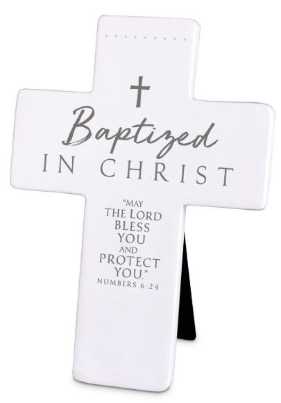 Baptized in Christ Tabletop Cross