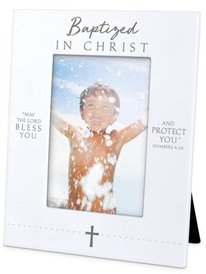 Baptized in Christ White Frame