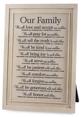 Our Family Tabletop Plaque