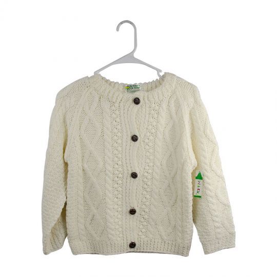 Aran Cardigan Button