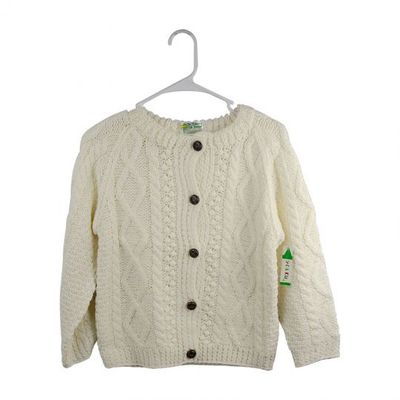 Aran Cardigan Button Disc.