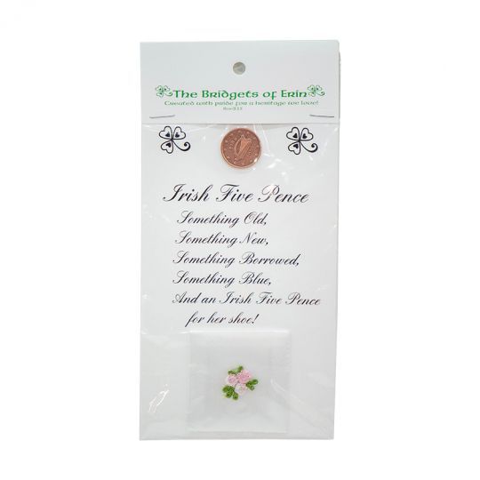 Irish Five Pence and Pouch