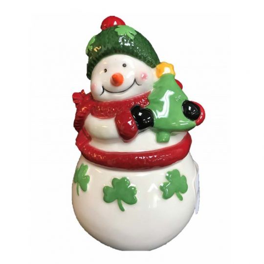 Irish Snowman Jar