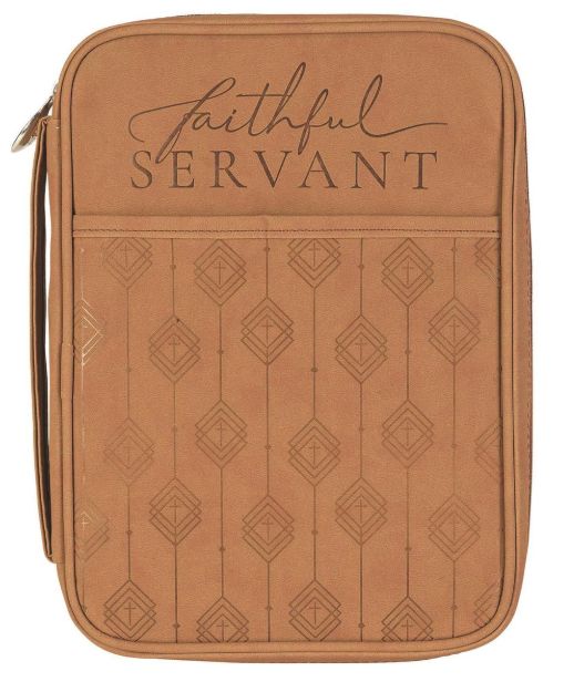 Faithful Servant Brown Bible Case Larges