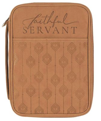 Faithful Servant Brown Bible Case Larges