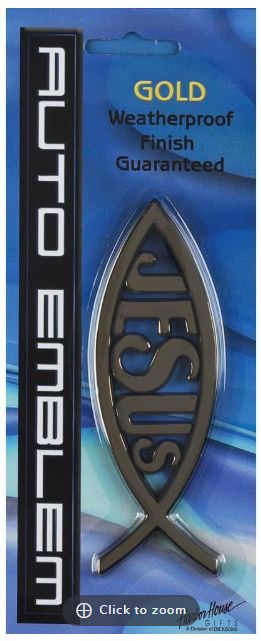 Jesus Fish Auto Emblem