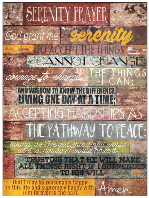 Serenity Prayer Wall Plaque