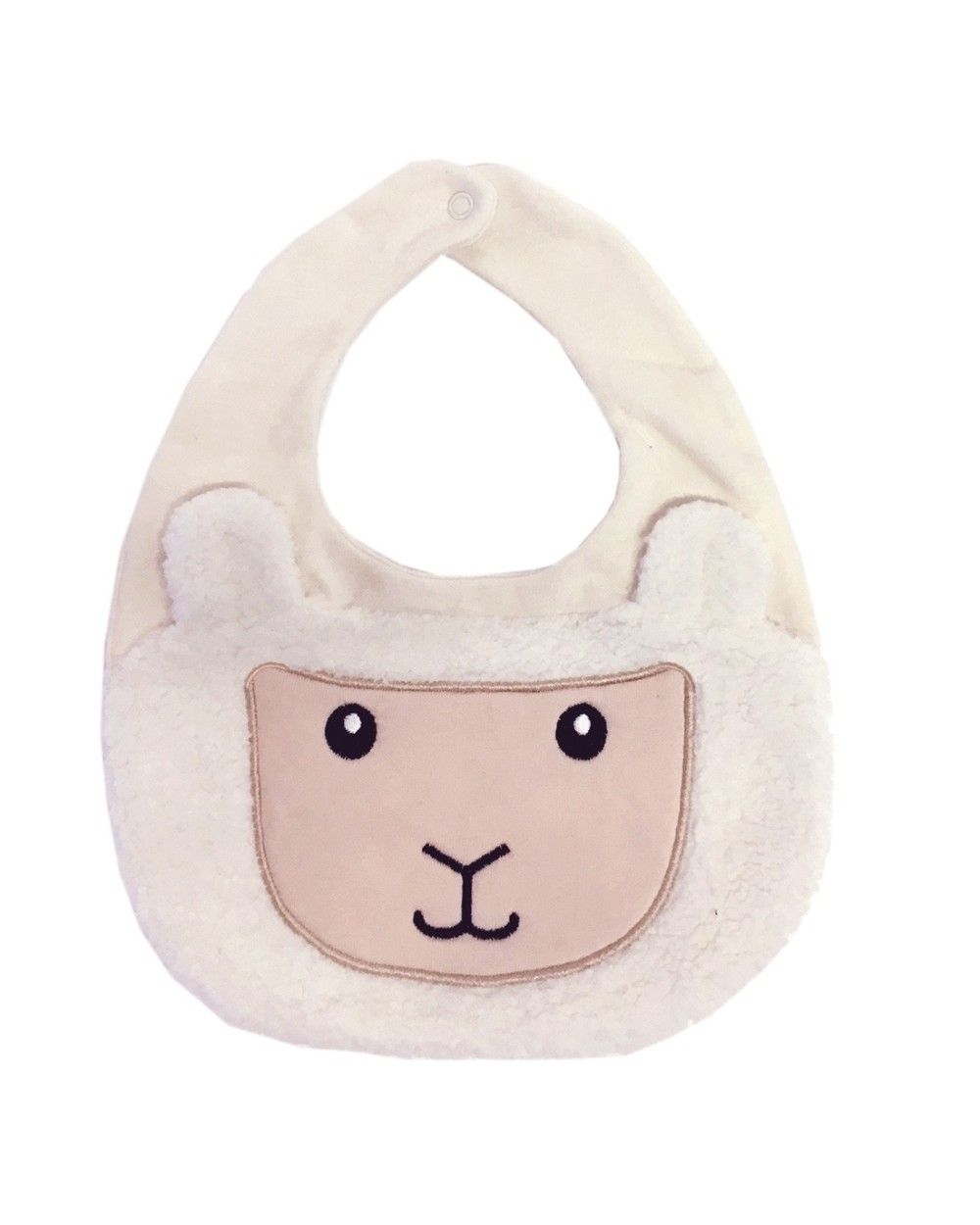 Cream Baby Sheep Bib