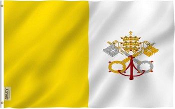 3ft. x 5ft. Papal Flag with Grommets