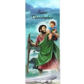 St. Christopher Bookmark with Medal