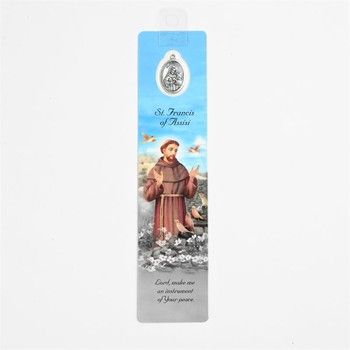 St. Francis Bookmark with Medal