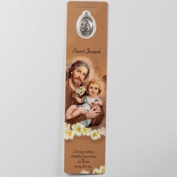 St. Joseph Bookmark with Medal