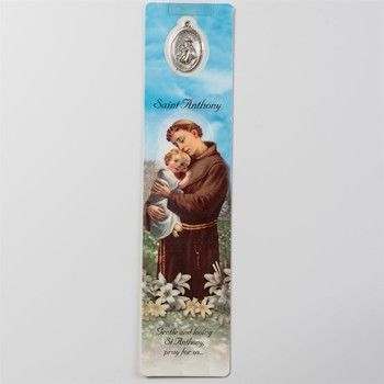 St. Anthony Bookmark with Medal
