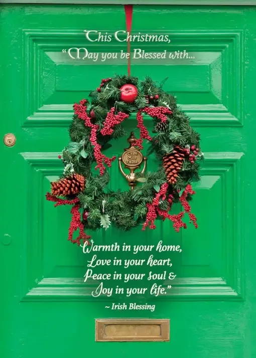 Irish Boxed Christmas Cards - Green Door