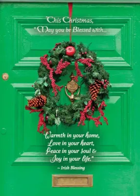 Irish Boxed Christmas Cards - Green Door