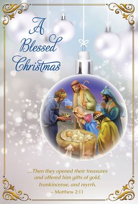 Box of 15 Christmas Cards- A Blessed Christmas Disc.