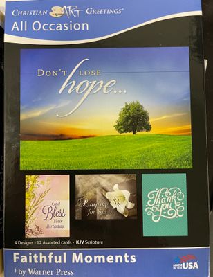 Box of All Occasion Faithful Moments Greeting Cards Disc.