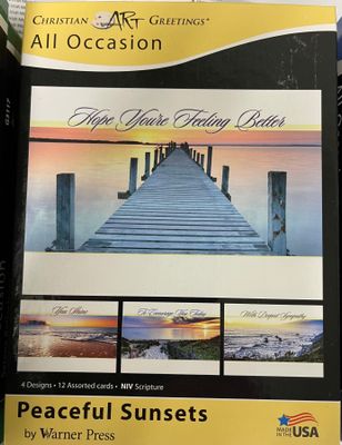 Box of All Occasion Peaceful Sunsets Greeting Cards Disc.