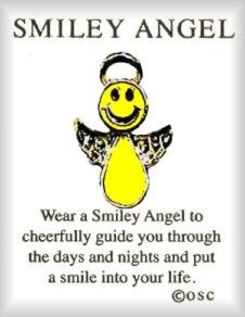 Smiley Angel Pin