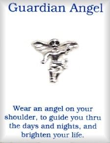 Guardian Angel Silver Pin