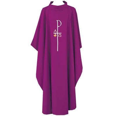 Priest Chasuble Alpha Omega- Purple