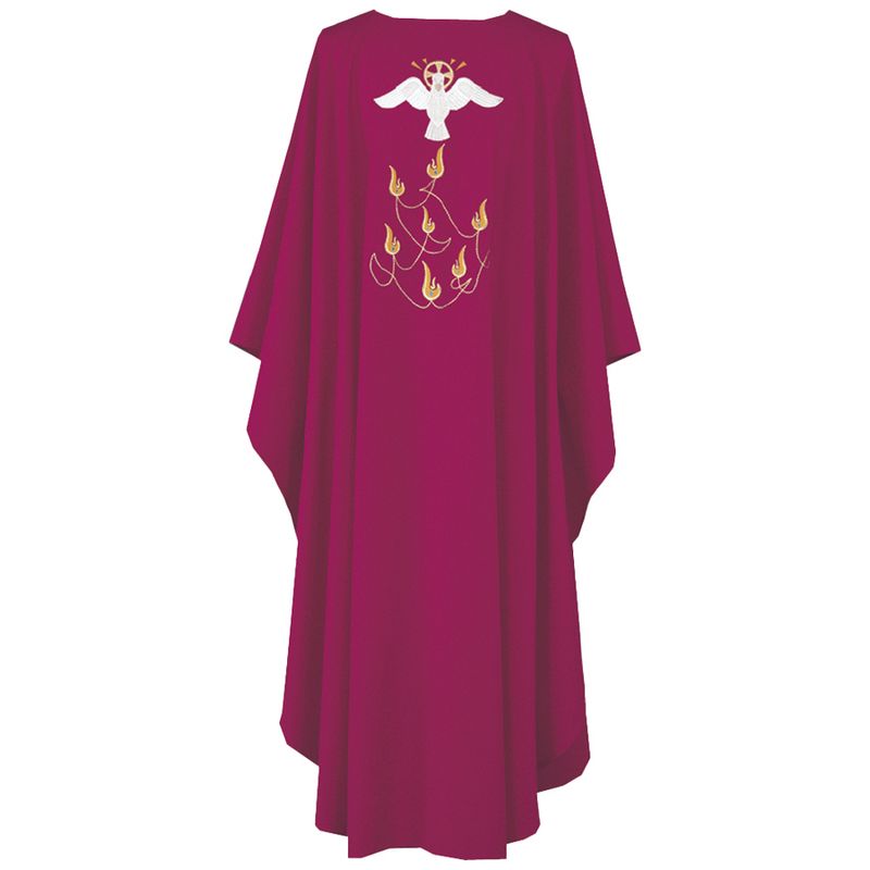 Priest Chasuble Holy Spirit Seven Gifts- Red