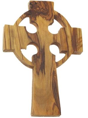 Celtic Cross Olive Wood