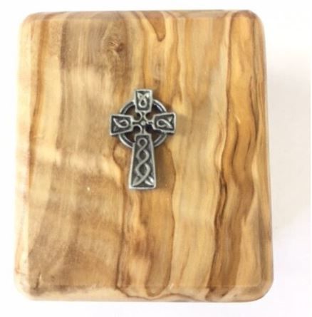 Celtic Cross Box with Rosary