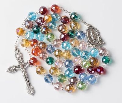 Multi-Color Crystal Rosary