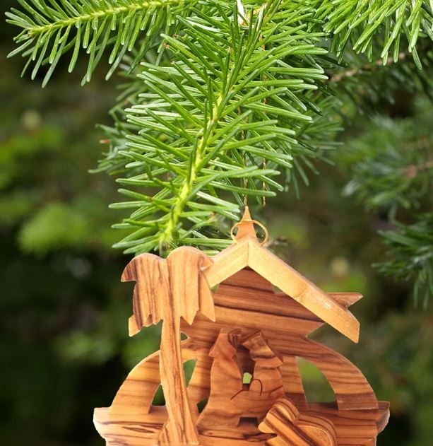 Nativity Ornament Olivewood