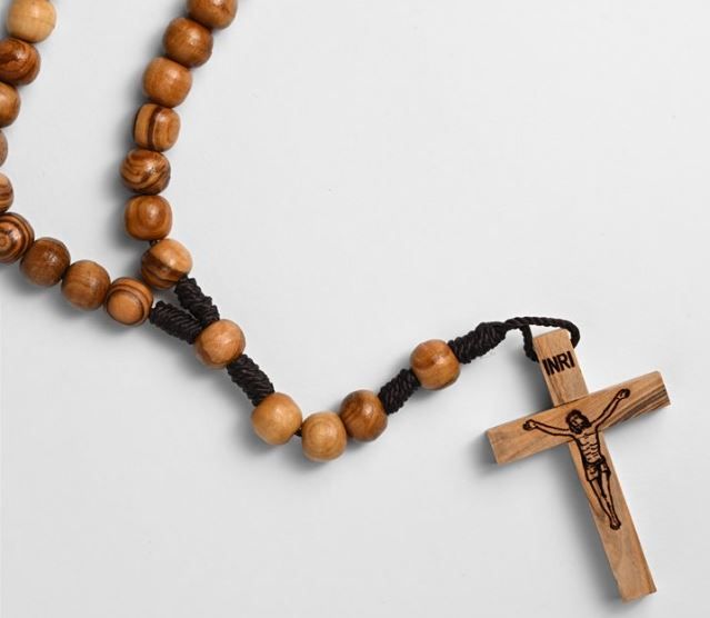 Olive Wood Rosary Family Size