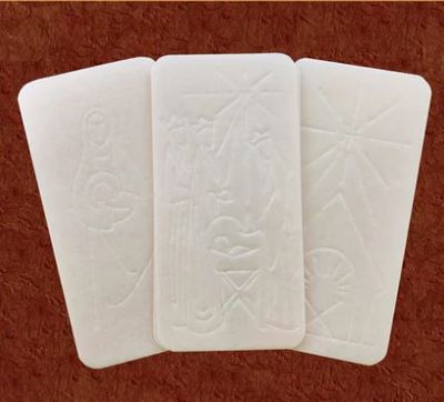 Christmas Wafer White