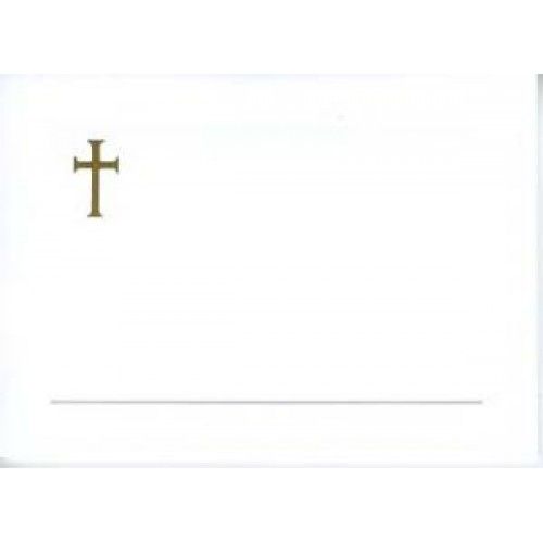 Gold Cross Religious Note Cards 10 Pack