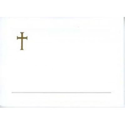 Gold Cross Religious Note Cards 10 Pack