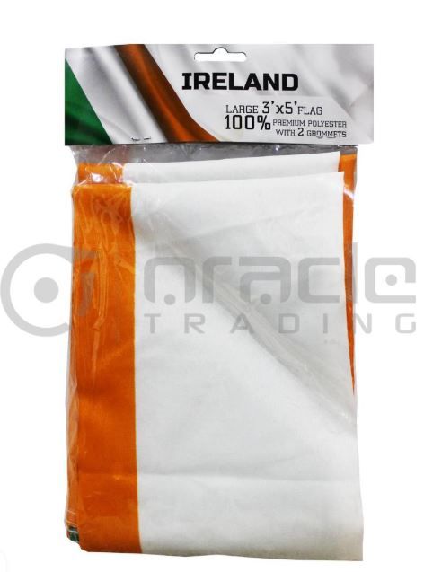 3&#39; x 5&#39; Ireland Flag with Grommets (2 Rings)