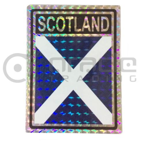 Scotland Square Bumper Sticker (St. Andrew&#39;s Cross) Disc.