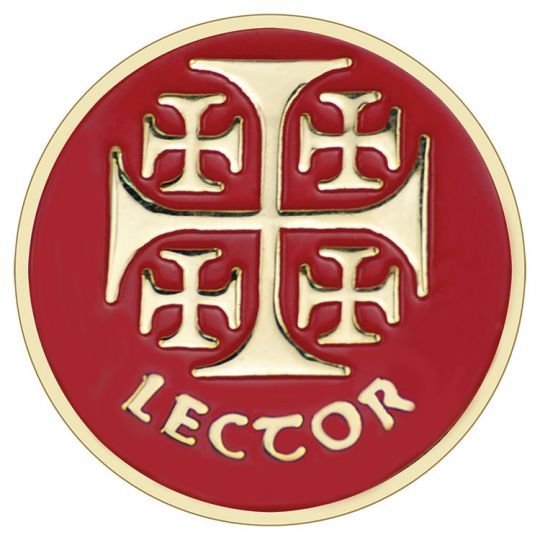 Jerusalem Cross Lector Pin