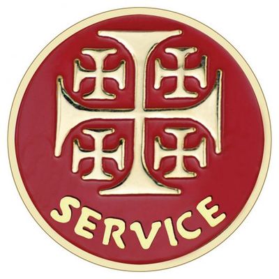 Jerusalem Cross Service Pin