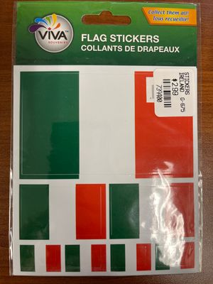 Ireland Flag Stickers- Disc.