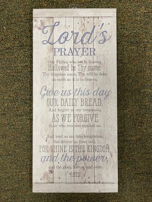 Lord&#39;s Prayer Panel 5.5&quot; X 12&quot; Disc.
