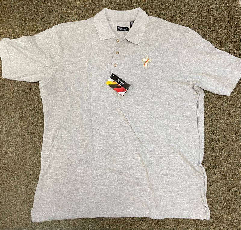 Deacon Short Sleeve Polo Shirt, Grey
