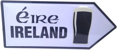 Metal Road Sign Pint