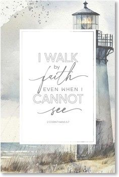 I Walk By Faith Wood Frame Wall Plaque 6&quot;x9&quot;