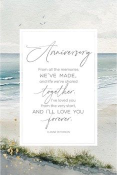 Anniversary Wood Frame Wall Plaque 6&quot;x9&quot;