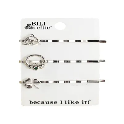3 SET SILVER HAIR PINS 1802