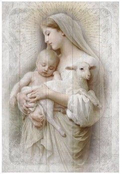 L&#39;innocence Wood Frame Wall Plaque 6&quot;x9&quot;